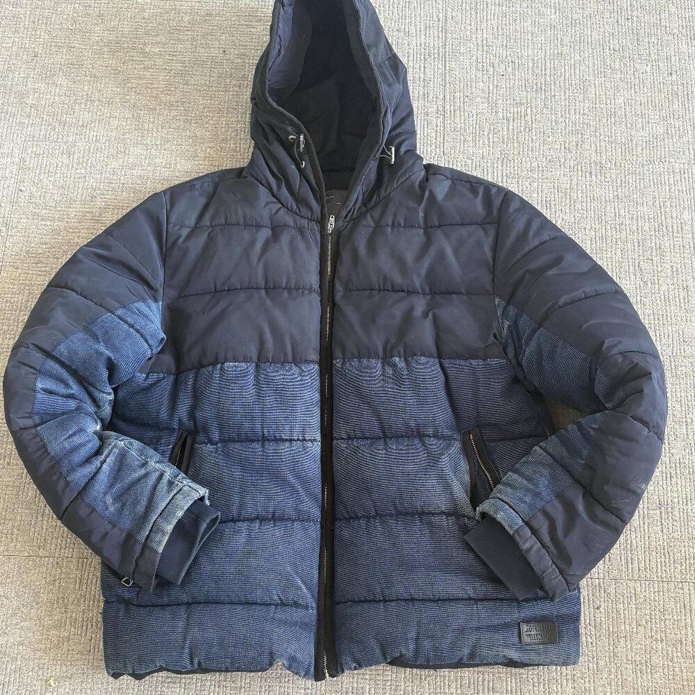 Blue Navy Zara Puffer Jacket